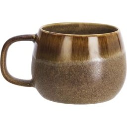 Madam Stoltz Mugg Stengods Brun