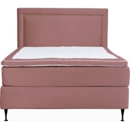 SoffaDirekt Opera/perla Sängpaket 120 Sammet Rosa