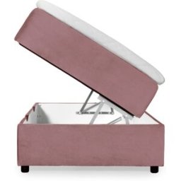SoffaDirekt Danvik 90 Boxsäng Sammet Rosa
