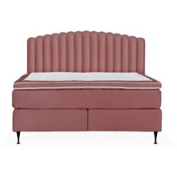 SoffaDirekt Opera/primo High 180 Sängpaket Sammet Rosa