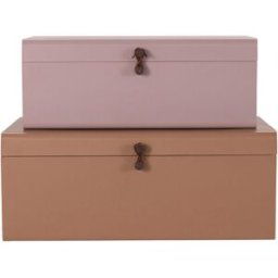 House Doctor Metal Förvaring 2-Pack Beige/rosa