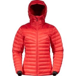 Bergans Women's Rabot Light Down Jacket Hood Peachy Red/red XS