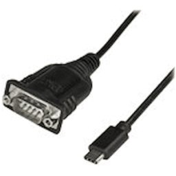 StarTech USB C to Serial Adapter Cable with COM Port Retention,