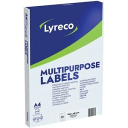 LYRECO Etikett 105x48mm 1200/fp