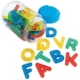 Transparenta bokstÃ¤ver i burk 52 delar
