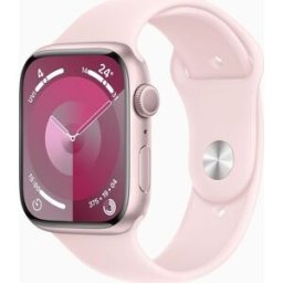 Apple Watch Series 9 Aluminium 45 mm (2023) GPS rosa Sportband ljusrosa M/L