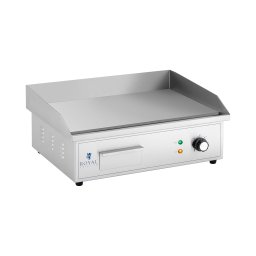 Elektriskt stekbord - 530 x 350 mm - Royal Catering - Slät - 3000 W