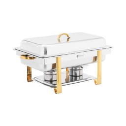 Chafing dish - GN 1/1 - Guldaccenter - 9 L - 2 Bränsleceller - Royal Catering