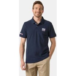 Helly Hansen Men's Toulon Graphic Polo Marinblå L Navy Yd Stripe MarinblåL