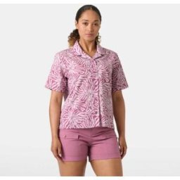 Helly Hansen Women's Holmen Short Sleeve Shirt Rosa M Bright Lavender LilaM