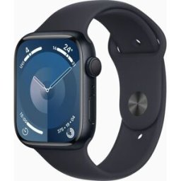 Apple Watch Series 9 Aluminium 45 mm (2023) GPS Midnatt Sportband Midnatt S/M
