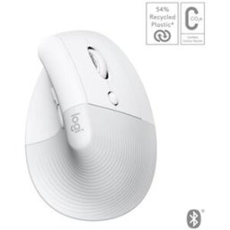 Logitech Lift for Mac Vertical Ergonomic Mouse, Off-White/Pa