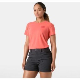Helly Hansen Dam Skog T-shirt I Återvunnen Polyester Rosa S Sunset Pink RosaS