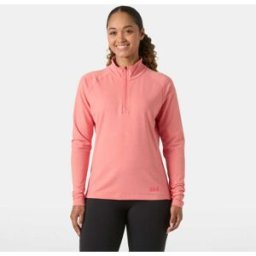 Helly Hansen Tyri Half-zip Tröja Dam Rosa L Elmwood BrunL