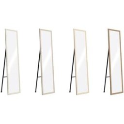 Garderobsspeglar Home ESPRIT Brun Beige Grå Glas polystyren 35,5 x 40 x 156 cm (4 antal)