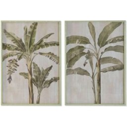 Tavla Home ESPRIT Glas Gran 70 x 4 x 100 cm (2 antal)