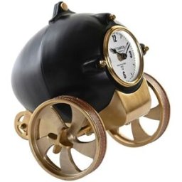 bordsklocka DKD Home Decor Svart Gyllene Kolonial