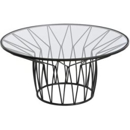 Soffbord Home ESPRIT Metall Glas 85 x 85 x 39 cm