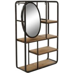 Bokhylla DKD Home Decor Trä Metall Trä MDF 39,5 x 13,5 x 60 cm