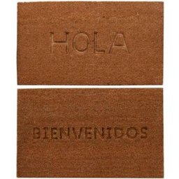 Dörrmatta DKD Home Decor Brun Gummi Kokosnöt (75 x 45 x 2,3 cm) (2 antal)