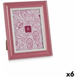Fotoram Gift Decor Rosa Glas Plast (6 antal)
