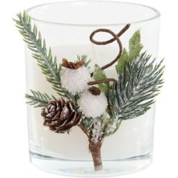 Ljus DKD Home Decor Vit Jul 10,5 x 8,5 x 8,5 cm