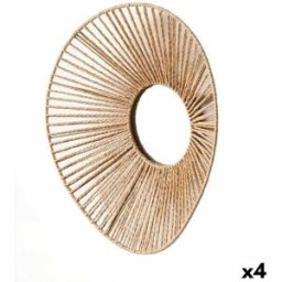 Väggspegel Gift Decor Naturell Avlång 43 x 13,5 x 38 cm (4 antal)