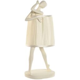 Bordslampa Home ESPRIT Vit Harts 40 W 220 V 29 x 25 x 62,5 cm