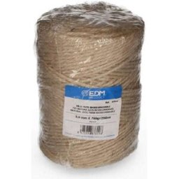 Bomullsspole EDM 87819 Naturell Elastisk Biologiskt nedbrytbar Naturliga fibrer