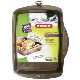 Ugnsplåt Med Nonstick Beläggning Pyrex Brun Svart Metall Stål