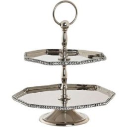 Bordsdekoration DKD Home Decor Silvrig Akryl Aluminium 23 x 23 x 22 cm