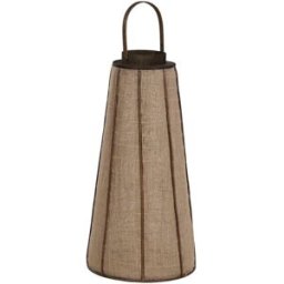 Ljusstakar Home ESPRIT Naturell Jute Bambu 33,5 x 33,5 x 66 cm