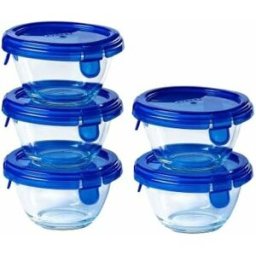 Lunchlådor, set Pyrex Transparent 5 Delar
