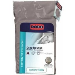 Underlakan DODO Beige-brun (taupe) 90 x 190