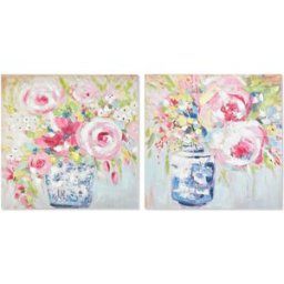 Kanvas DKD Home Decor Furu Kanvas 80 x 3 x 80 cm