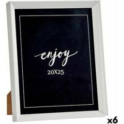 Fotoram Gift Decor Vit Glas Plast (6 antal)