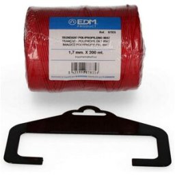 Flätat rep EDM 87835 Röd polypropen