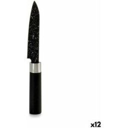 Skalkniv Kinvara Svart Rostfritt stål Plast 2,5 x 20,5 x 1,7 cm 20,5 x 1,7 x 2,5 cm Marmor (12 antal)