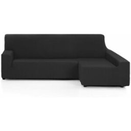 Chaise longue-omslag med kort högerarm Hosteline OLIMPO Svart 48 x 29 x 14 cm