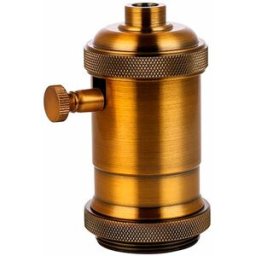 Lamphållare F-line Gyllene 5 x 9,3 cm Aluminium Vintage