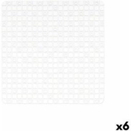 Halkfri duschmatta Berilo Transparent PVC 6 x 50 x 6 cm 50,3 x 50,3 x 0,7 cm Ramar (6 antal)