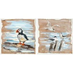 Kanvas DKD Home Decor Furu Kanvas 45 x 2,7 x 45 cm