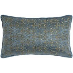 Kudde DKD Home Decor 8424001850396 Blå Gyllene 50 x 10 x 30 cm