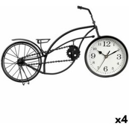 bordsklocka Gift Decor Svart Cykel (4 antal)
