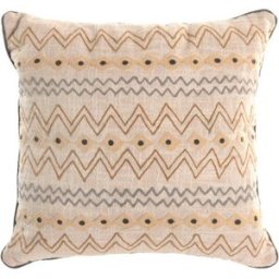 Kudde Home ESPRIT Beige Ikat 45 x 45 x 15 cm