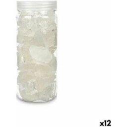 Dekorativa stenar Gift Decor Vit 600 g Kvarts (12 antal)