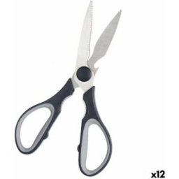 Kökssax Kinvara Svart Silvrig Rostfritt stål 8,5 x 21 x 1,5 cm (12 antal)