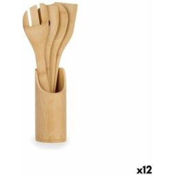 Köksredskapsset Kinvara Bambu 8 x 32 x 8 cm (12 antal)