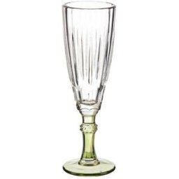 Champagneglas Vivalto Exotic Grön Glas 170 ml (6 antal)