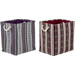 Dekorationslåda DKD Home Decor Polyester Indier Eva-gummi 40 x 30 x 40 cm (2 antal)